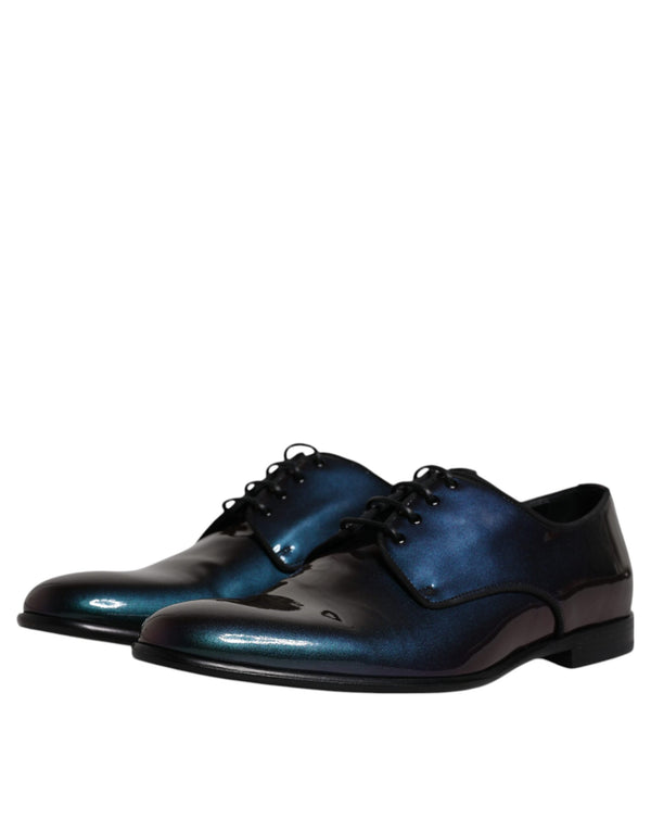 Peacock Lackleder Derby Männer Kleid Schuhe