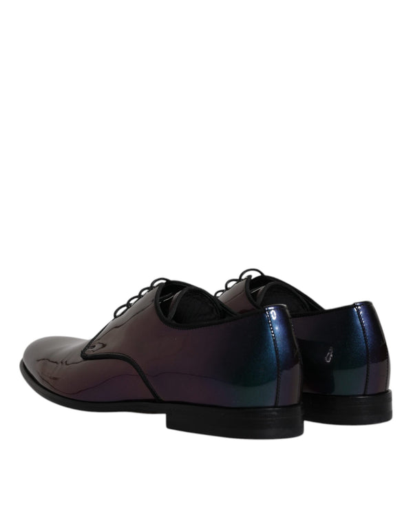 Peacock Lackleder Derby Männer Kleid Schuhe