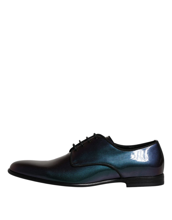 Peacock Lackleder Derby Männer Kleid Schuhe