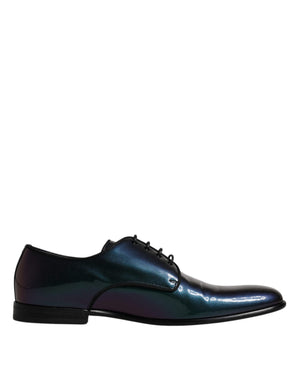 Peacock Lackleder Derby Männer Kleid Schuhe