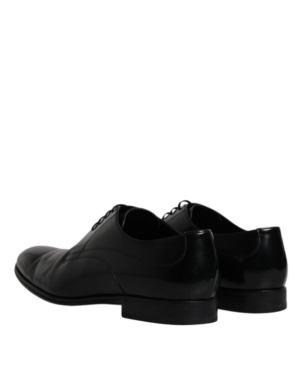 Schwarz Leder Derby Formal Männer Kleid Schuhe