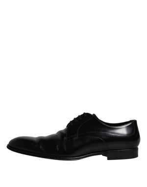 Schwarz Leder Derby Formal Männer Kleid Schuhe