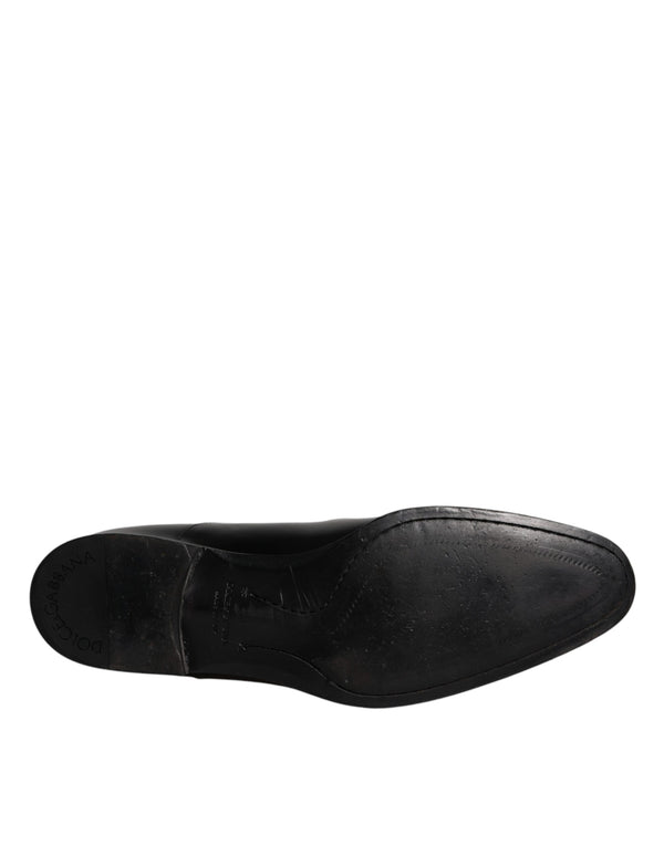 Schwarz Leder Derby Formal Männer Kleid Schuhe