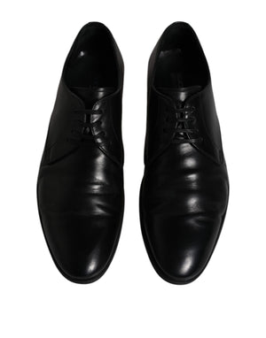 Schwarze Leder Schnürschuhe Männer Derby Formelle Schuhe