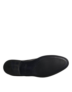 Schwarze Leder Schnürschuhe Männer Derby Formelle Schuhe