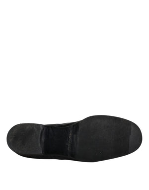Schwarz Leder Derby Formal Männer Kleid Schuhe