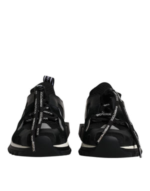 Schwarz Weiß Logo Sorrento Herren Turnschuhe Schuhe