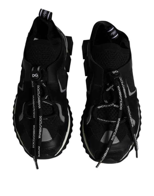 Schwarz Weiß Logo Sorrento Herren Turnschuhe Schuhe