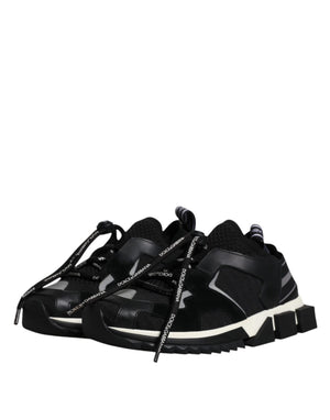 Schwarz Weiß Logo Sorrento Herren Turnschuhe Schuhe