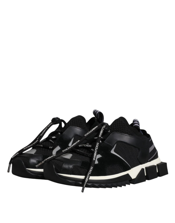 Schwarz Weiß Logo Sorrento Herren Turnschuhe Schuhe