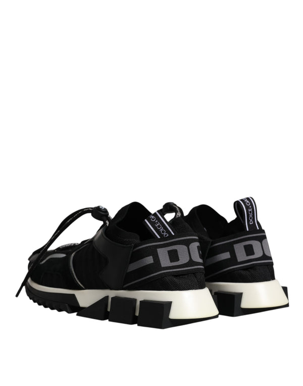Schwarz Weiß Logo Sorrento Herren Turnschuhe Schuhe