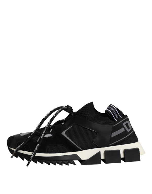 Schwarz Weiß Logo Sorrento Herren Turnschuhe Schuhe