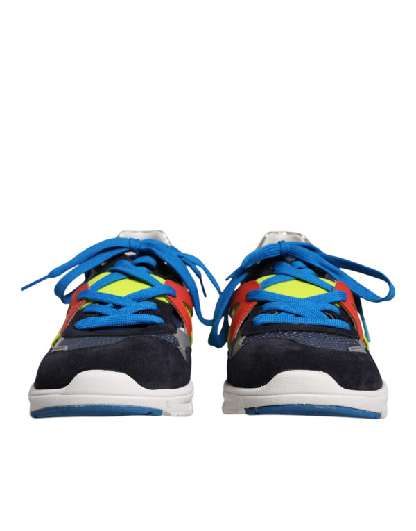 Multicolor Leder Wildleder Low Top Sneakers Schuhe