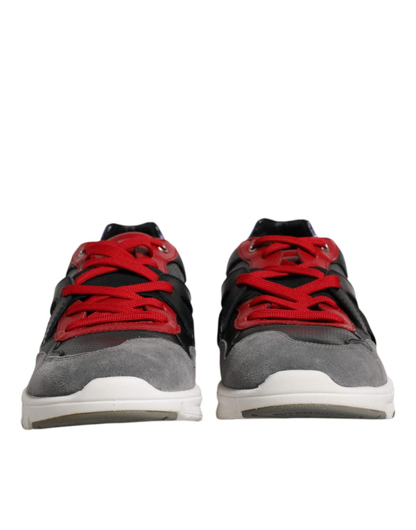Multicolor Leder Wildleder Low Top Sneakers Schuhe