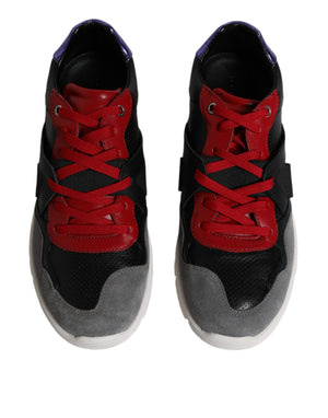 Multicolor Leder Wildleder Low Top Sneakers Schuhe