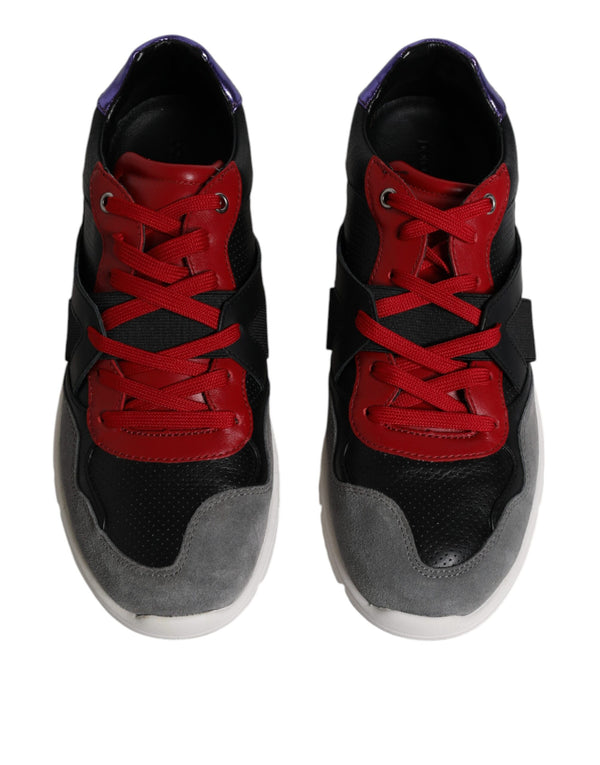 Multicolor Leder Wildleder Low Top Sneakers Schuhe