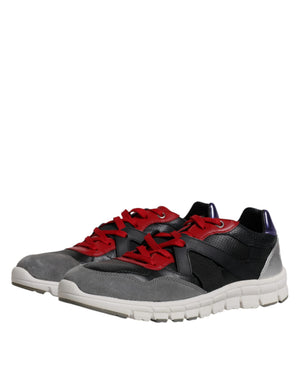 Multicolor Leder Wildleder Low Top Sneakers Schuhe