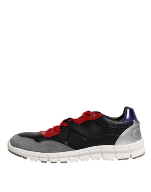 Multicolor Leder Wildleder Low Top Sneakers Schuhe