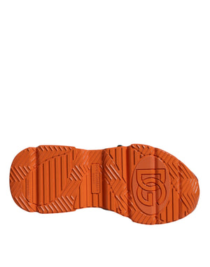 Orange Multi Panel klobige High Top Turnschuhe Schuhe