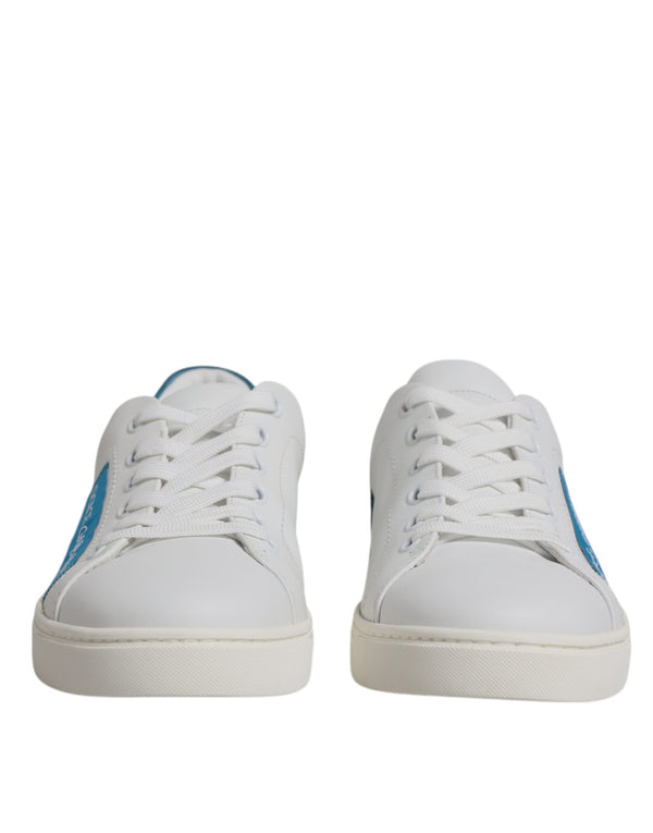 Weiß London Kalbsleder Turnschuhe Schuhe