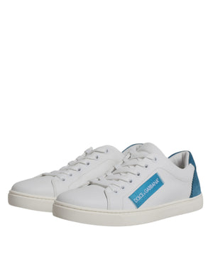 Weiß London Kalbsleder Turnschuhe Schuhe