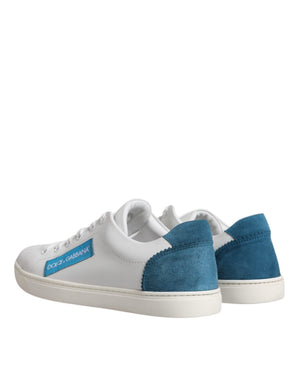Weiß London Kalbsleder Turnschuhe Schuhe