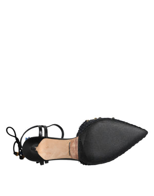 Schwarz Ananas Bellucci Heels Sandalen Schuhe