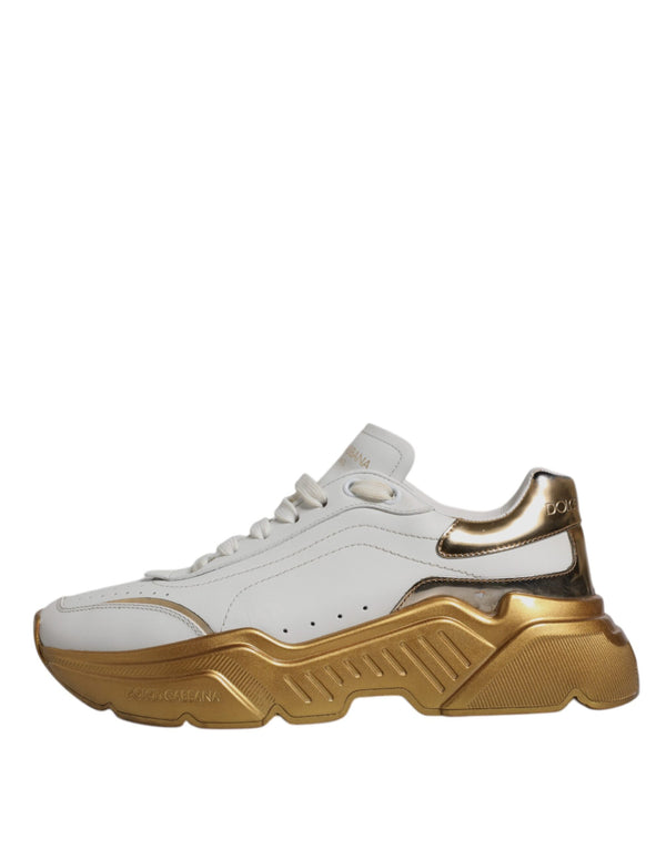 Weiß Gold Daymaster Low Top Turnschuhe Schuhe
