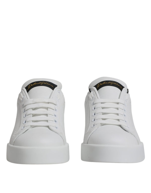 Weißes Leder Klassische Low Top Sneakers Schuhe