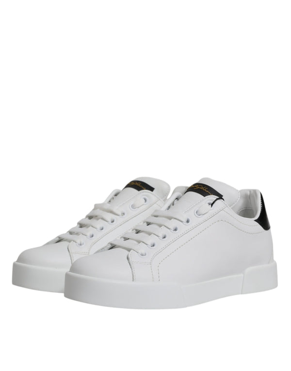 Weißes Leder Klassische Low Top Sneakers Schuhe