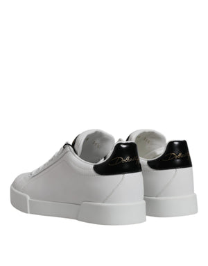 Weißes Leder Klassische Low Top Sneakers Schuhe