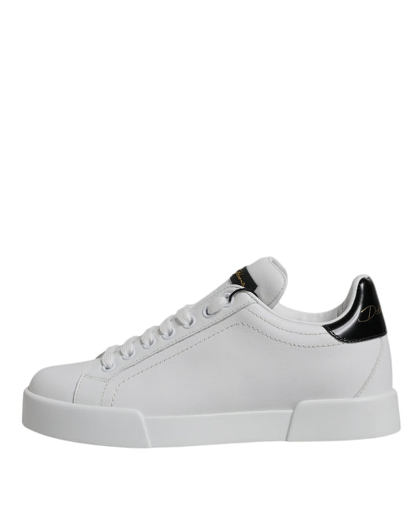 Weißes Leder Klassische Low Top Sneakers Schuhe