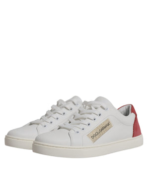Weiß London Kalbsleder Turnschuhe Schuhe