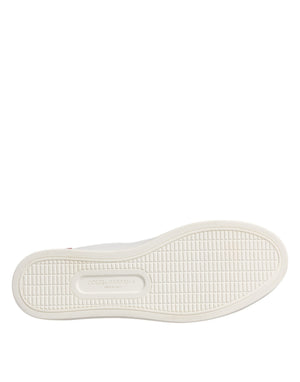 Weiß London Kalbsleder Turnschuhe Schuhe