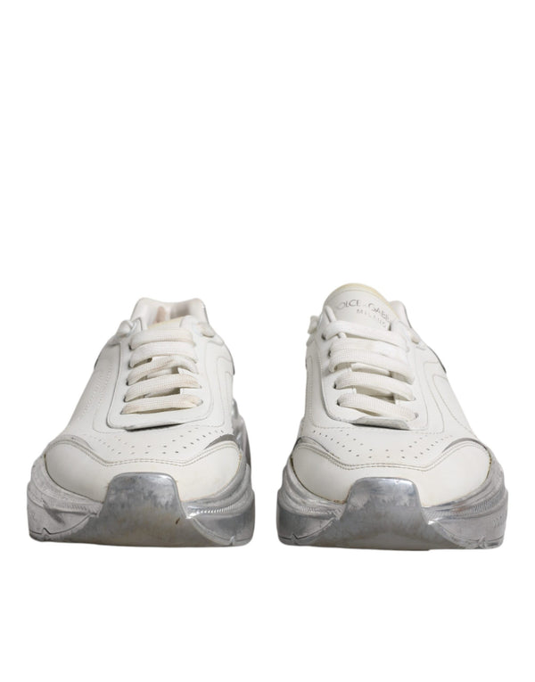 Weiß Silber Daymaster Low Top Turnschuhe Schuhe