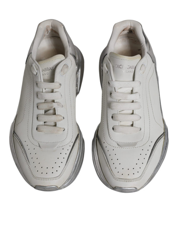 Weiß Silber Daymaster Low Top Turnschuhe Schuhe