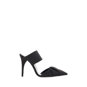 Schwarze Kalbshaut Bos Taurus High Heels