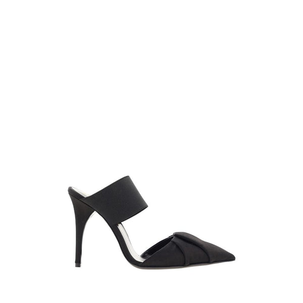 Schwarze Kalbshaut Bos Taurus High Heels