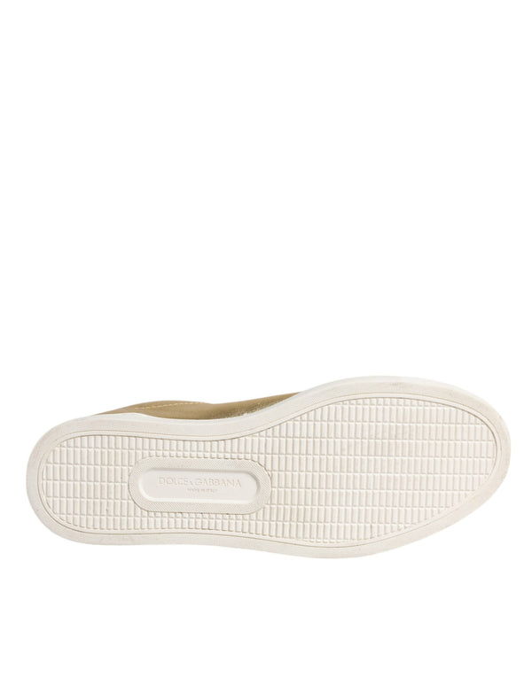 Gold Leder Logo London Männer Turnschuhe Schuhe