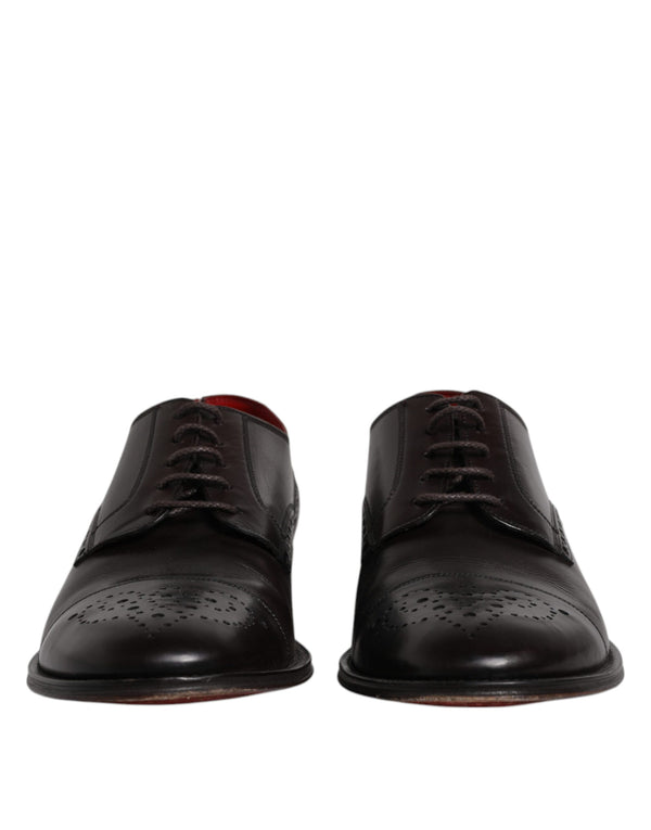 Schwarzes Kalbsleder Derby Herren Anzugschuhe
