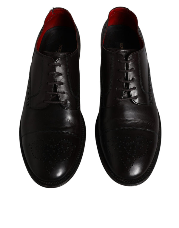 Schwarzes Kalbsleder Derby Herren Anzugschuhe