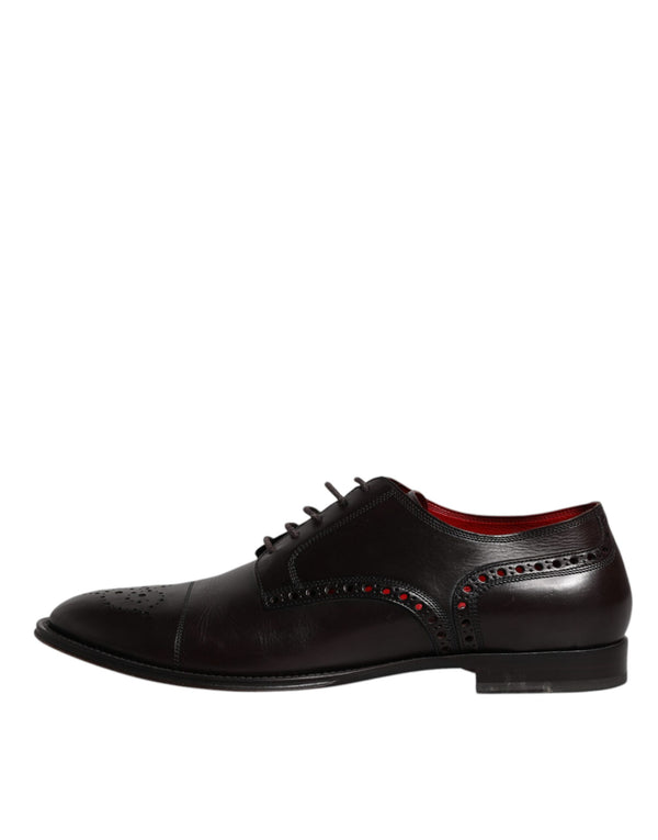 Schwarzes Kalbsleder Derby Herren Anzugschuhe