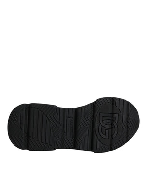 Schwarz Leder Daymaster Low Top Sneakers Schuhe