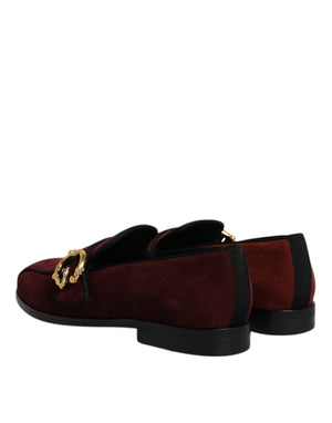 Bordeaux Wildleder Loafers Formal Männer Kleid Schuhe