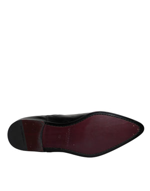 Schwarzes Leder Chelsea Herrenstiefel Schuhe