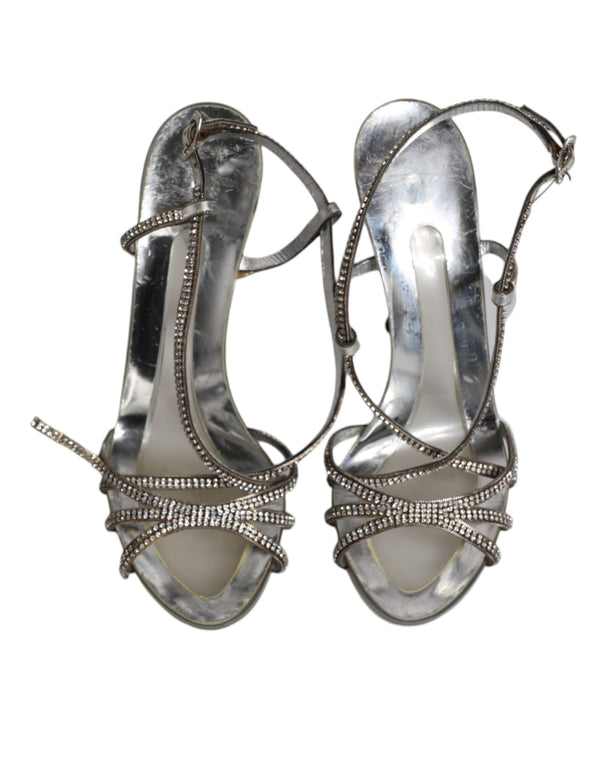 Silber Kristall Slingback KEIRA Sandalen Schuhe