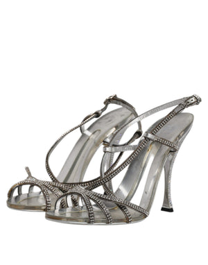 Silber Kristall Slingback KEIRA Sandalen Schuhe