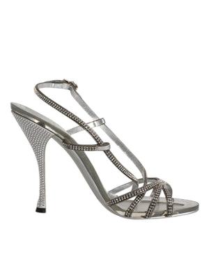 Silber Kristall Slingback KEIRA Sandalen Schuhe