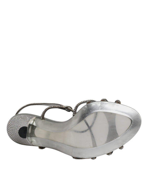 Silber Kristall Slingback KEIRA Sandalen Schuhe