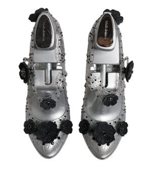 Klar Floral Kristall CINDERELLA Heels Schuhe